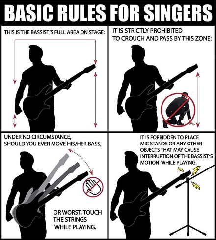 Basic rules for singers