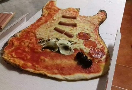 Pepperoni Pizza Guitar