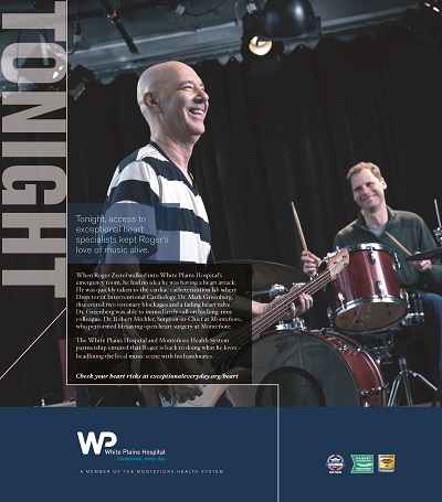 Roger Zee, Rudy Feinauer White Plains Hospital Ad