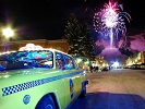 Taxi in Fireworks